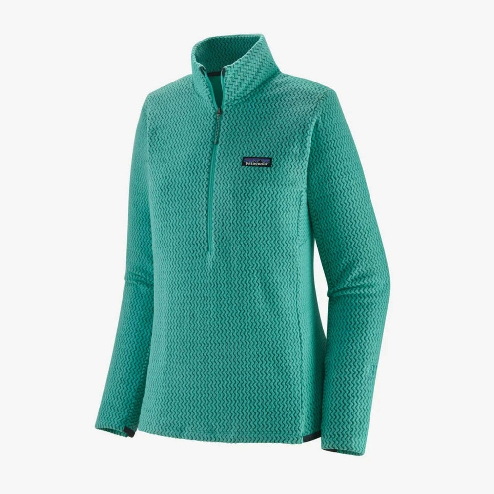 COPY - COPY - Womens R1 AIR ZIP NECK, FRESH TEAL